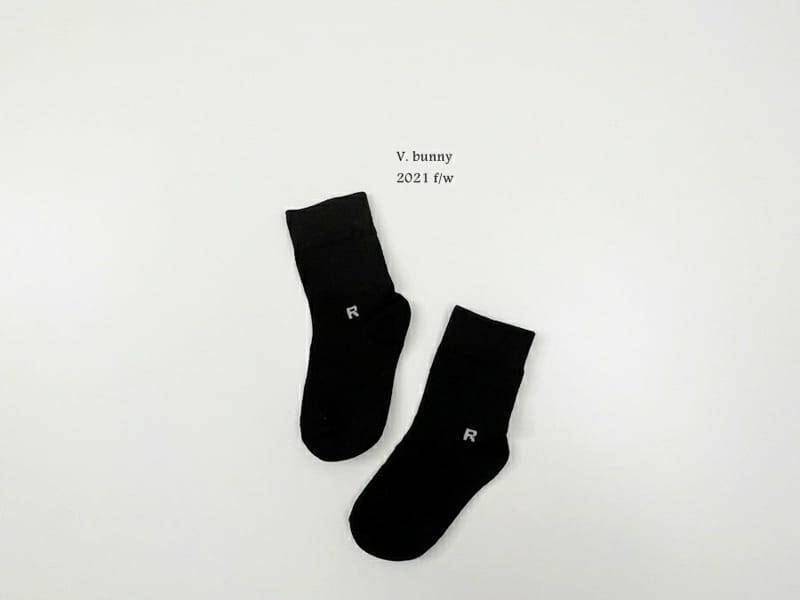 V BUNNY - Korean Children Fashion - #Kfashion4kids - R Socks [set of 5] - 6