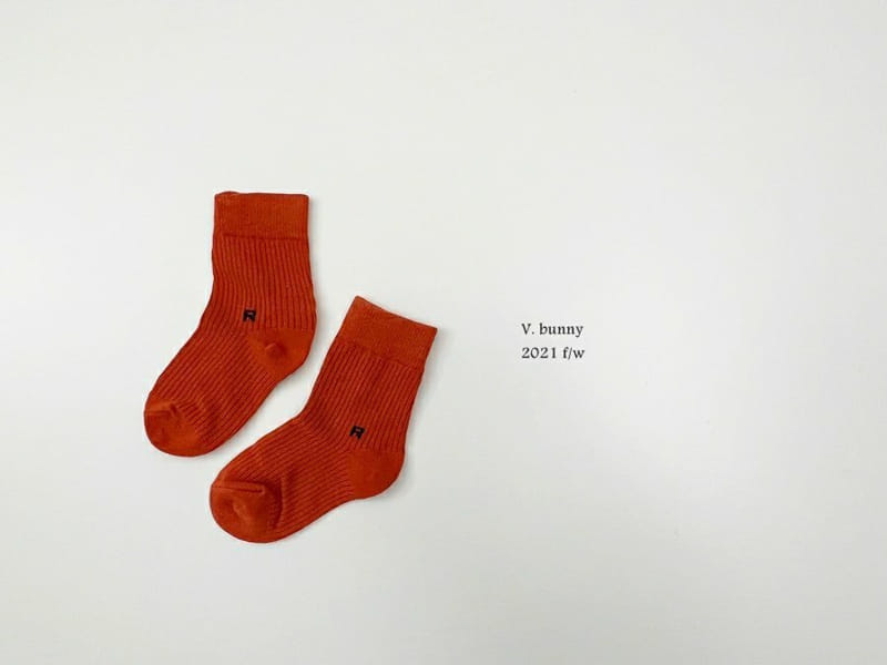 V BUNNY - Korean Children Fashion - #Kfashion4kids - R Socks [set of 5] - 7