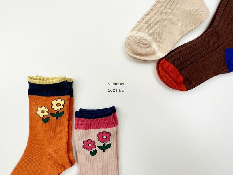 V BUNNY - Korean Children Fashion - #Kfashion4kids - Sple Socks [set of 4] - 2