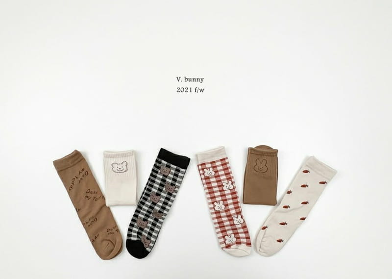 V BUNNY - Korean Children Fashion - #Kfashion4kids - BB Socks [set of 3] - 10