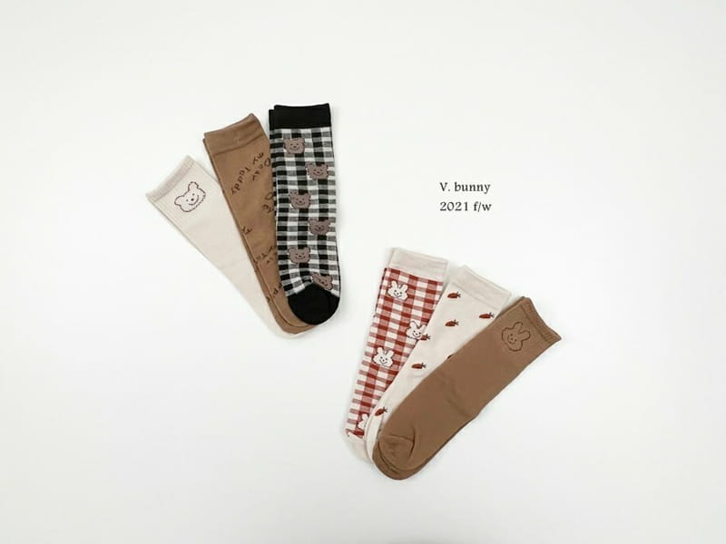 V BUNNY - Korean Children Fashion - #Kfashion4kids - BB Socks [set of 3] - 11