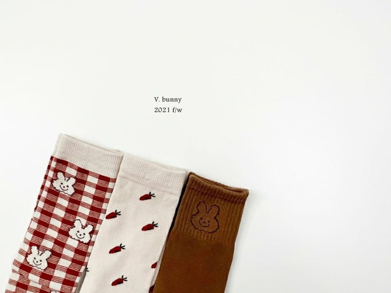 V BUNNY - Korean Children Fashion - #Kfashion4kids - BB Socks [set of 3] - 2