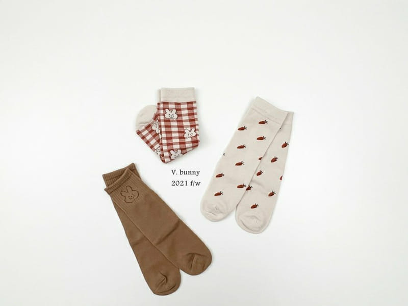 V BUNNY - Korean Children Fashion - #Kfashion4kids - BB Socks [set of 3] - 5