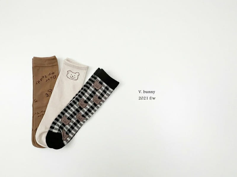 V BUNNY - Korean Children Fashion - #Kfashion4kids - BB Socks [set of 3] - 9