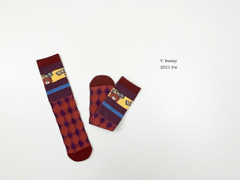 V BUNNY - Korean Children Fashion - #Kfashion4kids - Bear Socks [set of 4] - 10