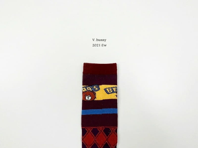 V BUNNY - Korean Children Fashion - #Kfashion4kids - Bear Socks [set of 4] - 11