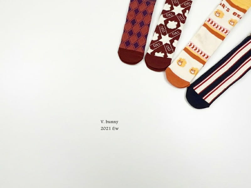 V BUNNY - Korean Children Fashion - #Kfashion4kids - Bear Socks [set of 4] - 2