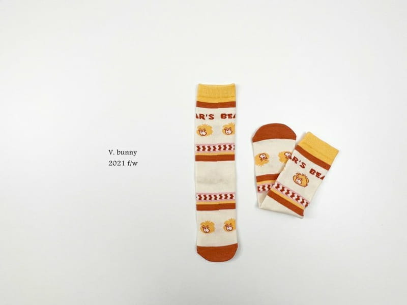 V BUNNY - Korean Children Fashion - #Kfashion4kids - Bear Socks [set of 4] - 6