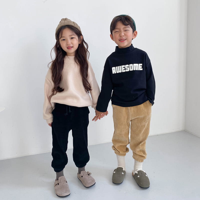 WITTY BOY - Korean Children Fashion - #Kfashion4kids - Veloure Jogger Pants - 2