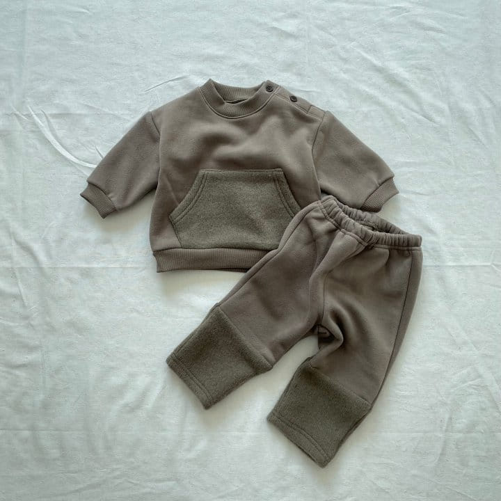 WOODIE - Korean Children Fashion - #Kfashion4kids - Color Top Bottom Set