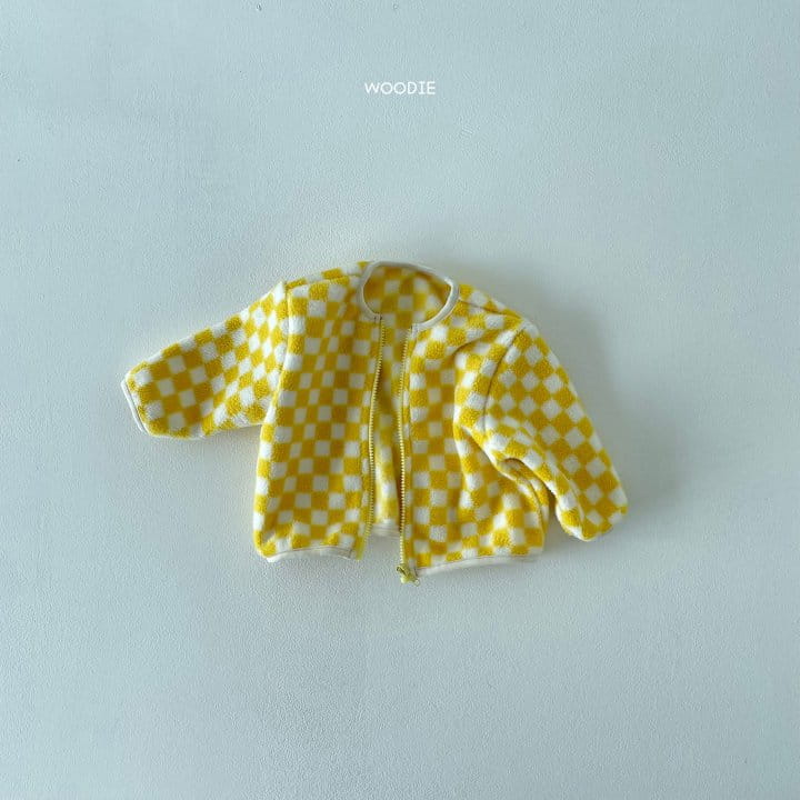 WOODIE - Korean Children Fashion - #Kfashion4kids - Checker Fleece Jacket - 4