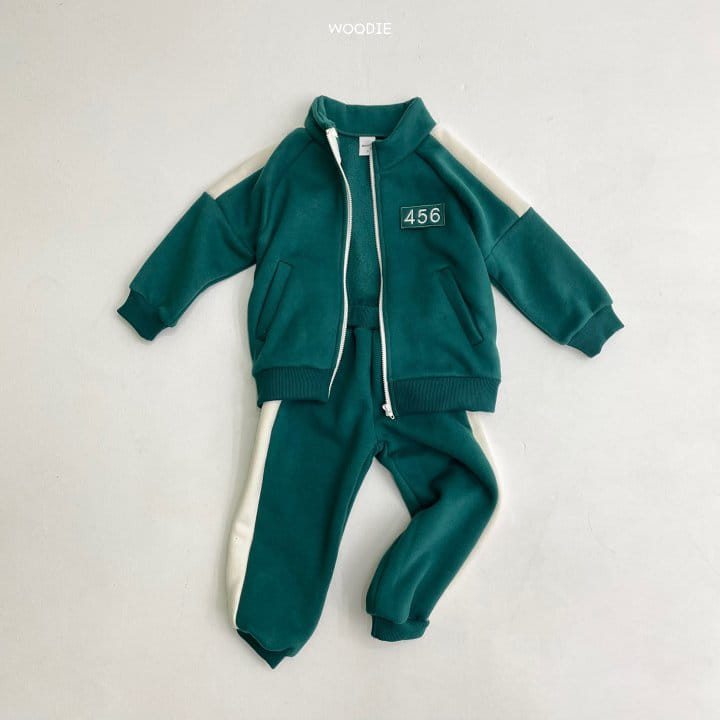 WOODIE - Korean Children Fashion - #Kfashion4kids - 456 Top Bottom Set with Detachable Patch