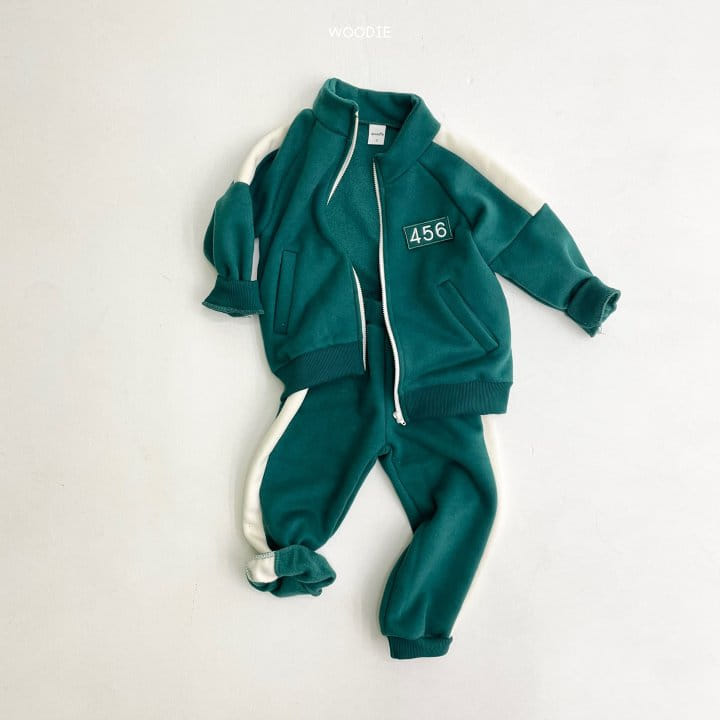 WOODIE - Korean Children Fashion - #Kfashion4kids - 456 Top Bottom Set with Detachable Patch - 2
