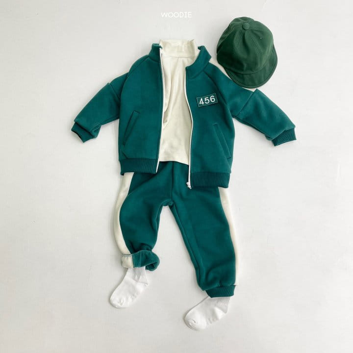 WOODIE - Korean Children Fashion - #Kfashion4kids - 456 Top Bottom Set with Detachable Patch - 3