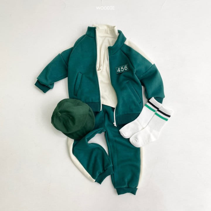 WOODIE - Korean Children Fashion - #Kfashion4kids - 456 Top Bottom Set with Detachable Patch - 4