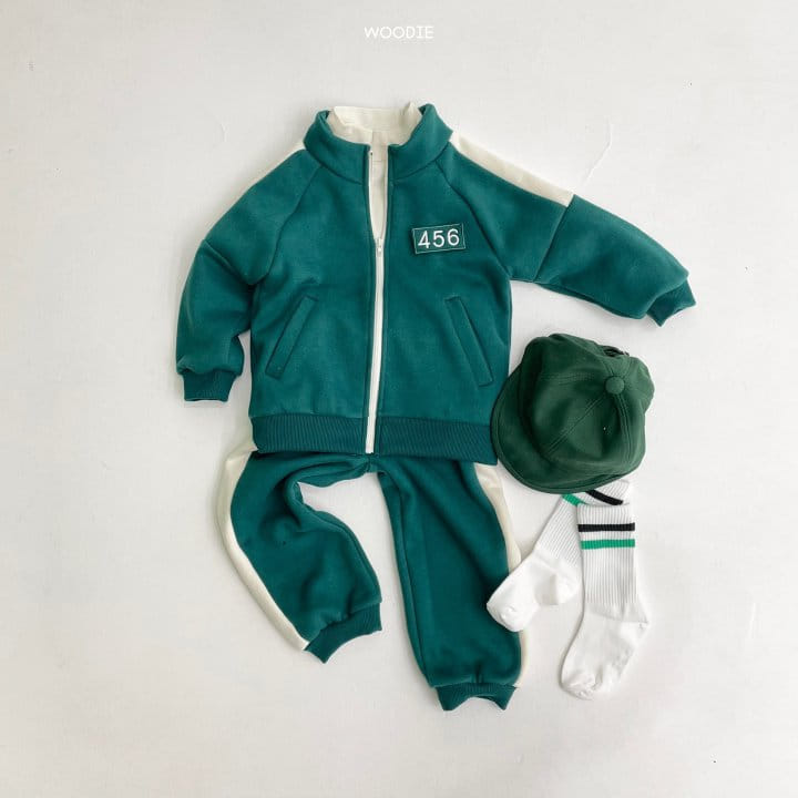 WOODIE - Korean Children Fashion - #Kfashion4kids - 456 Top Bottom Set with Detachable Patch - 5