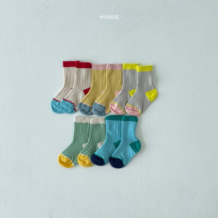 WOODIE - Korean Children Fashion - #Kfashion4kids - Cream Bread Socks [set of 5]