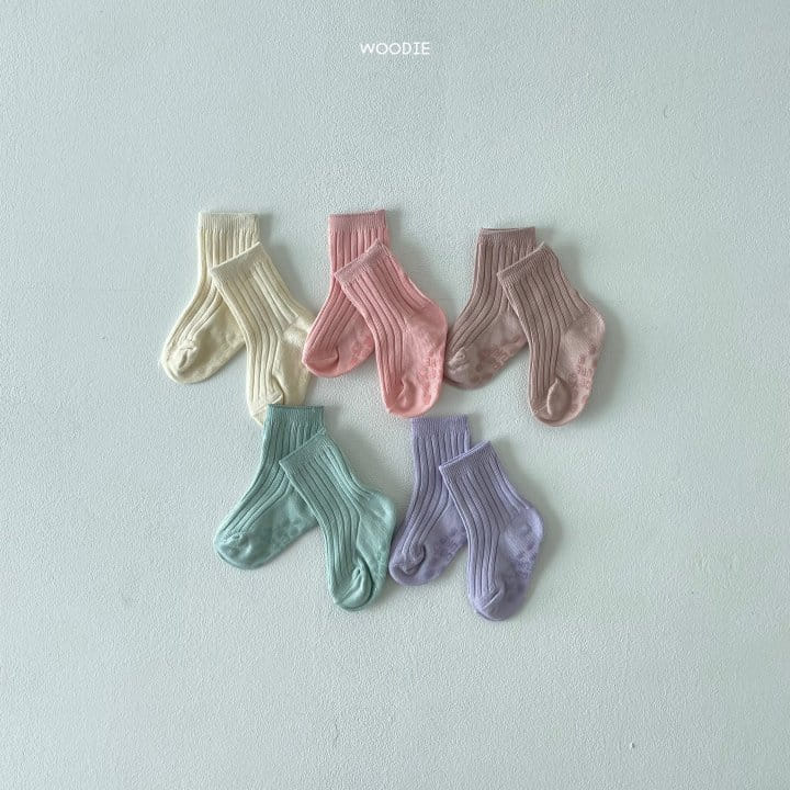 WOODIE - Korean Children Fashion - #Kfashion4kids - Poorin Socks [set of 5]