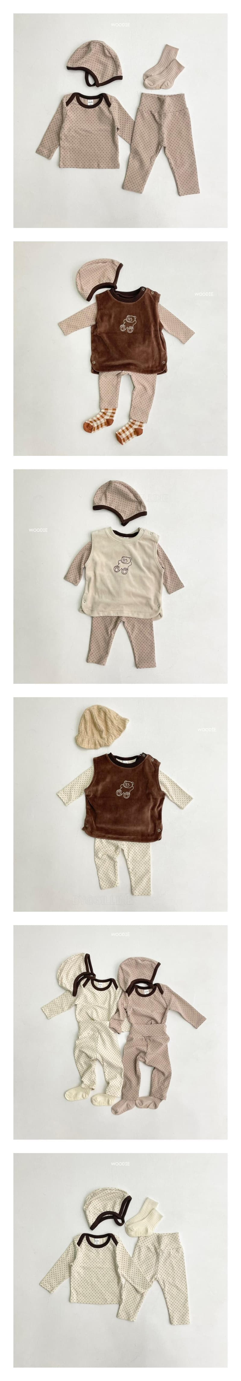 WOODIE - Korean Children Fashion - #Kfashion4kids - Gge Dot Easywear with Hat