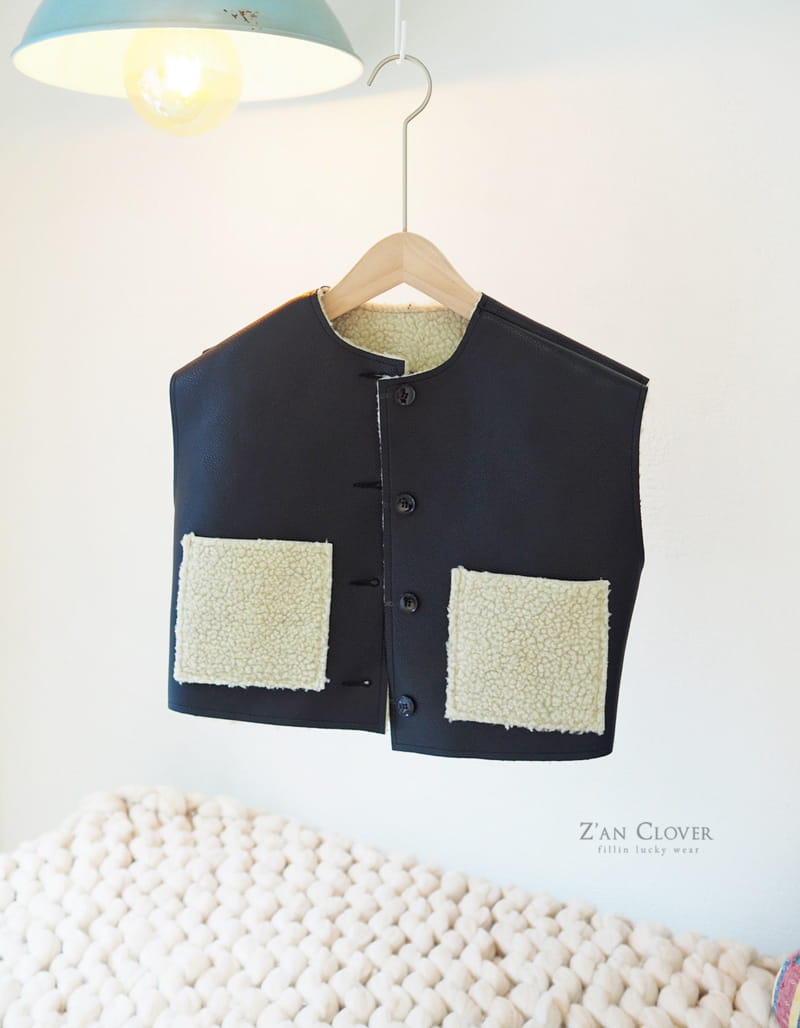 ZAN CLOVER - Korean Children Fashion - #Kfashion4kids - Clover Swede Vest