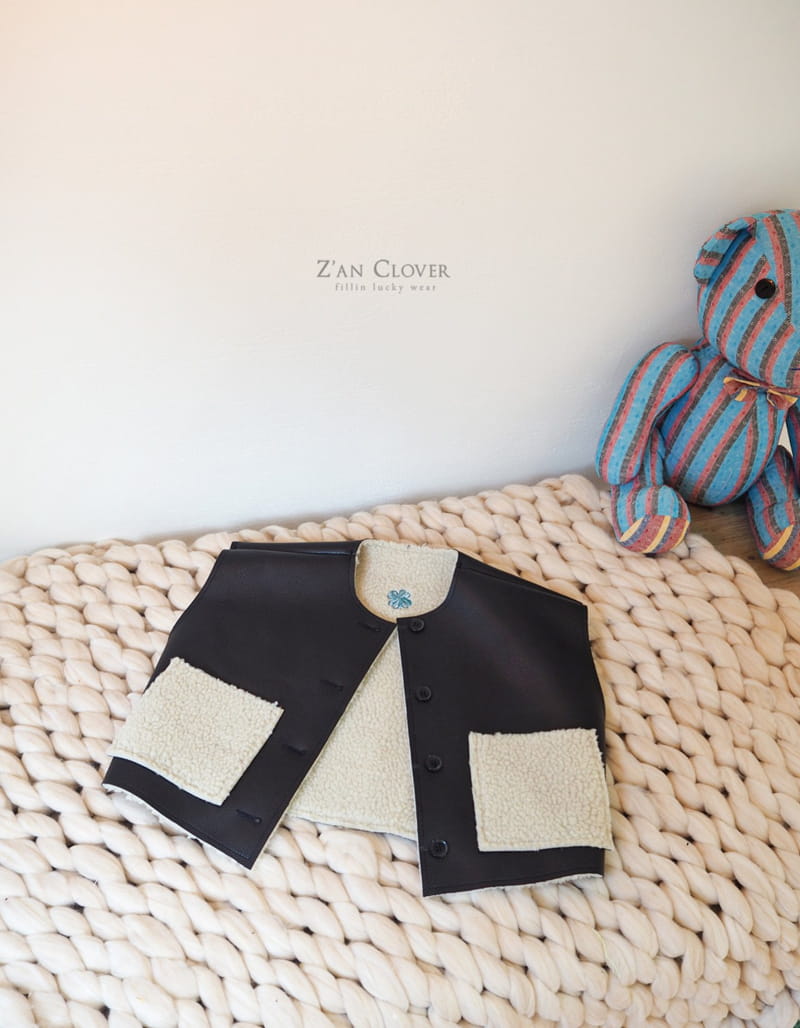 ZAN CLOVER - Korean Children Fashion - #Kfashion4kids - Clover Swede Vest - 3
