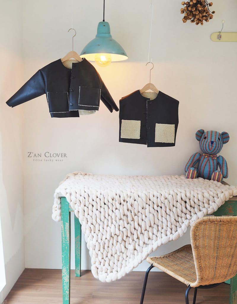 ZAN CLOVER - Korean Children Fashion - #Kfashion4kids - Clover Swede Vest - 5