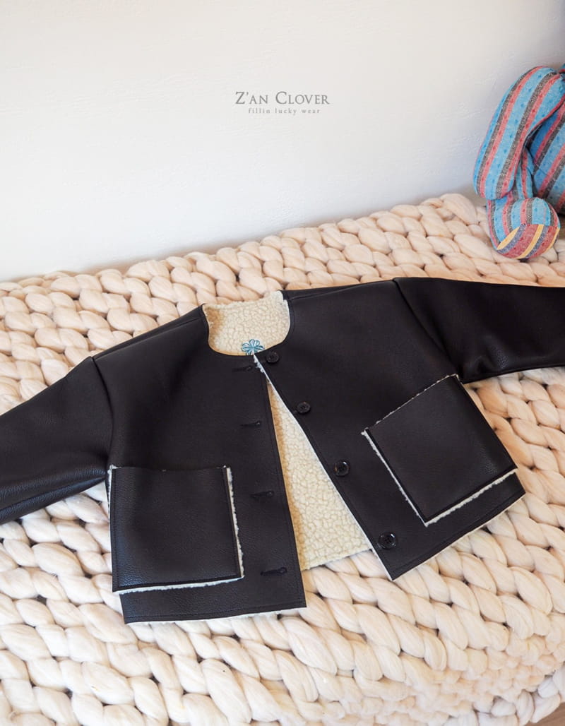 ZAN CLOVER - Korean Children Fashion - #Kfashion4kids - Clover Swede Jacket