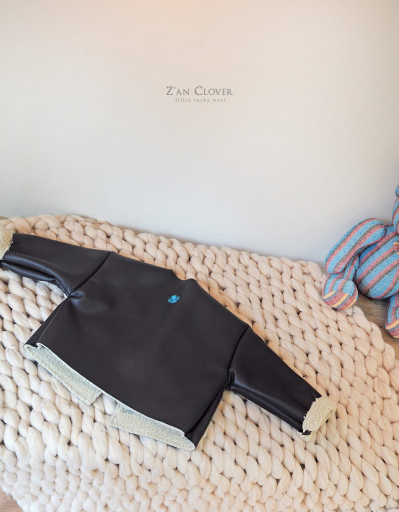 ZAN CLOVER - Korean Children Fashion - #Kfashion4kids - Clover Swede Jacket - 4