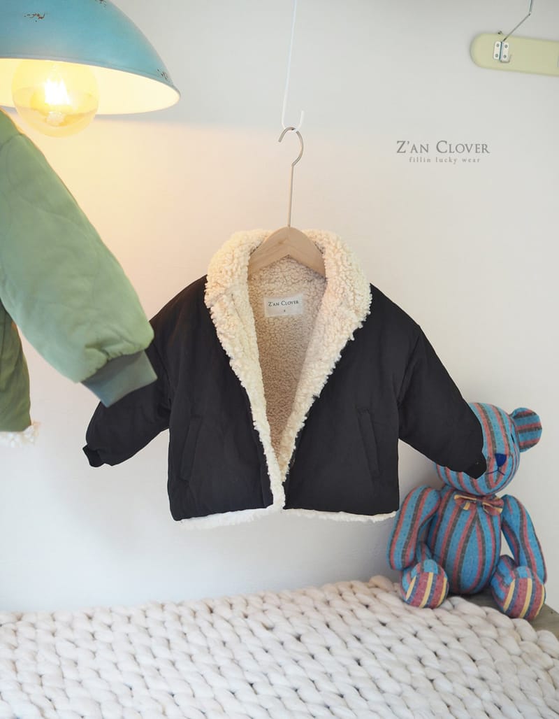 ZAN CLOVER - Korean Children Fashion - #Kfashion4kids - Quilting Shawl Collar Jacket - 2