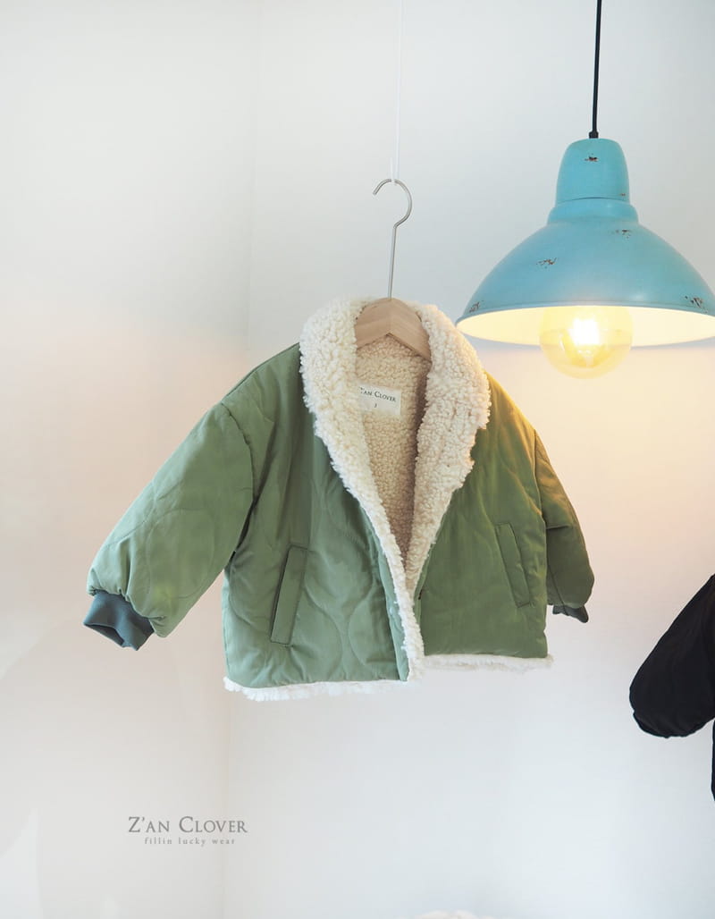 ZAN CLOVER - Korean Children Fashion - #Kfashion4kids - Quilting Shawl Collar Jacket - 3