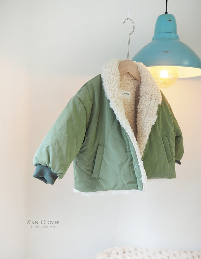 ZAN CLOVER - Korean Children Fashion - #Kfashion4kids - Quilting Shawl Collar Jacket - 5