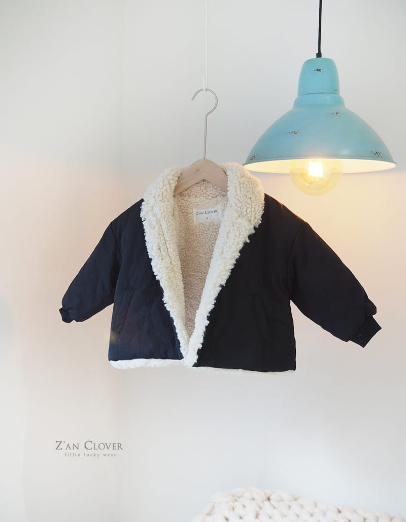 ZAN CLOVER - Korean Children Fashion - #Kfashion4kids - Quilting Shawl Collar Jacket - 7