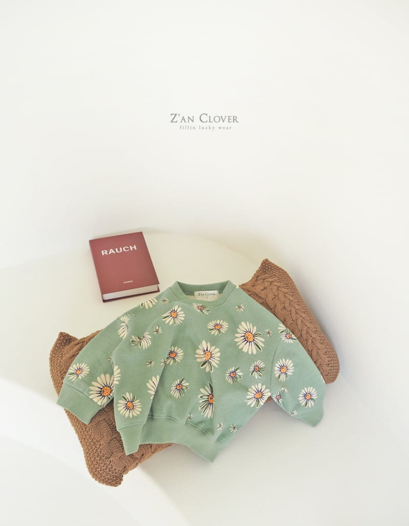 ZAN CLOVER - Korean Children Fashion - #Kfashion4kids - Vintage Flower Sweatshirt - 4