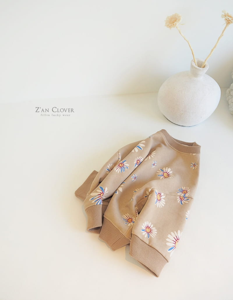 ZAN CLOVER - Korean Children Fashion - #Kfashion4kids - Vintage Flower Sweatshirt - 6
