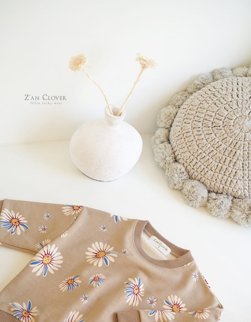 ZAN CLOVER - Korean Children Fashion - #Kfashion4kids - Vintage Flower Sweatshirt - 7