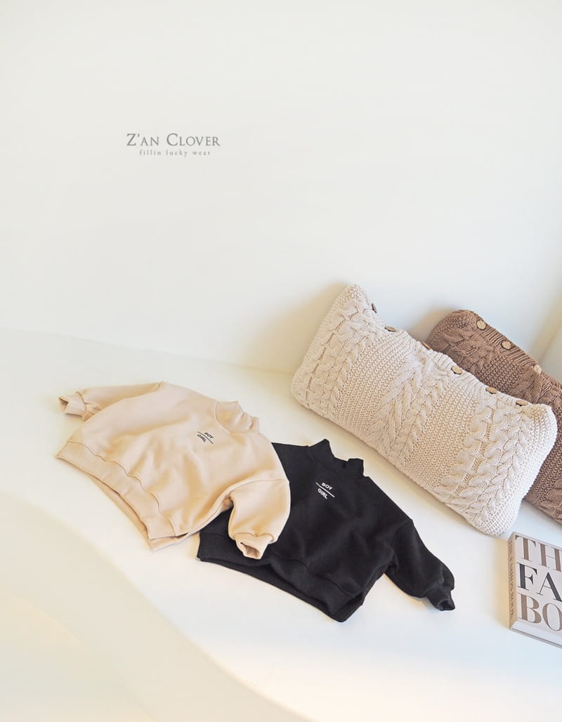 ZAN CLOVER - Korean Children Fashion - #Kfashion4kids - Boy And Girl Sweatshirt
