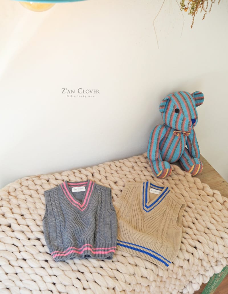 ZAN CLOVER - Korean Children Fashion - #Kfashion4kids - Knit Vest