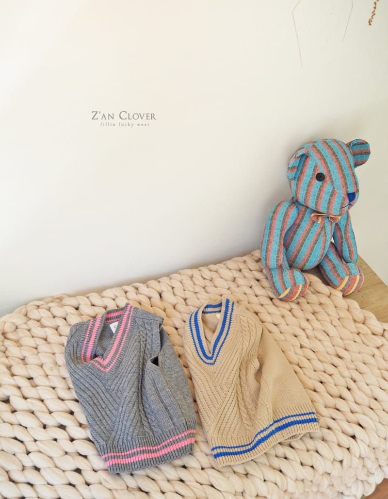ZAN CLOVER - Korean Children Fashion - #Kfashion4kids - Knit Vest - 2