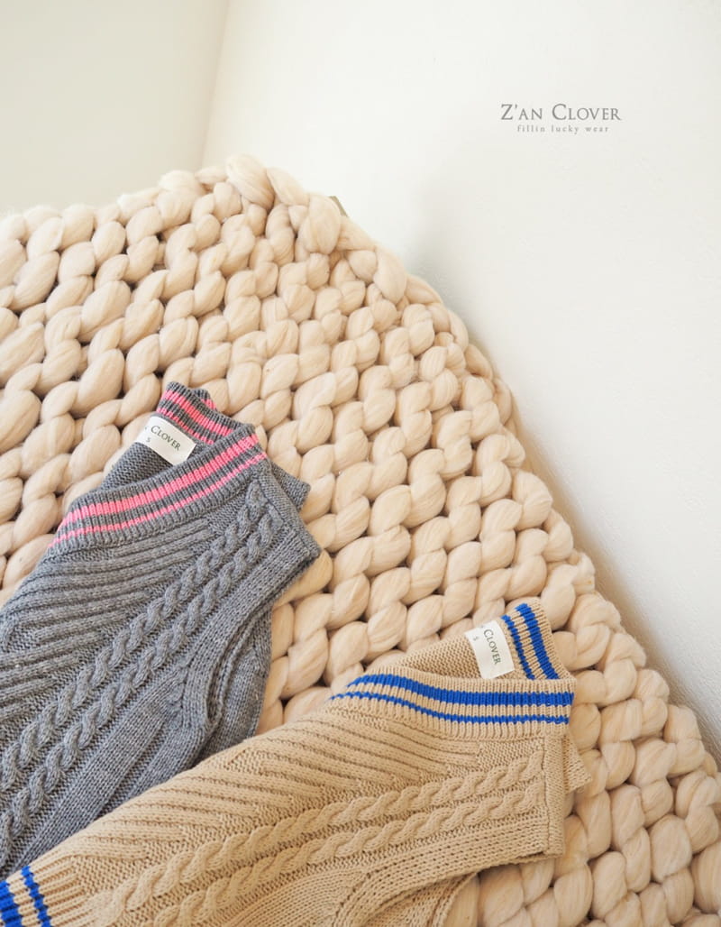 ZAN CLOVER - Korean Children Fashion - #Kfashion4kids - Knit Vest - 3