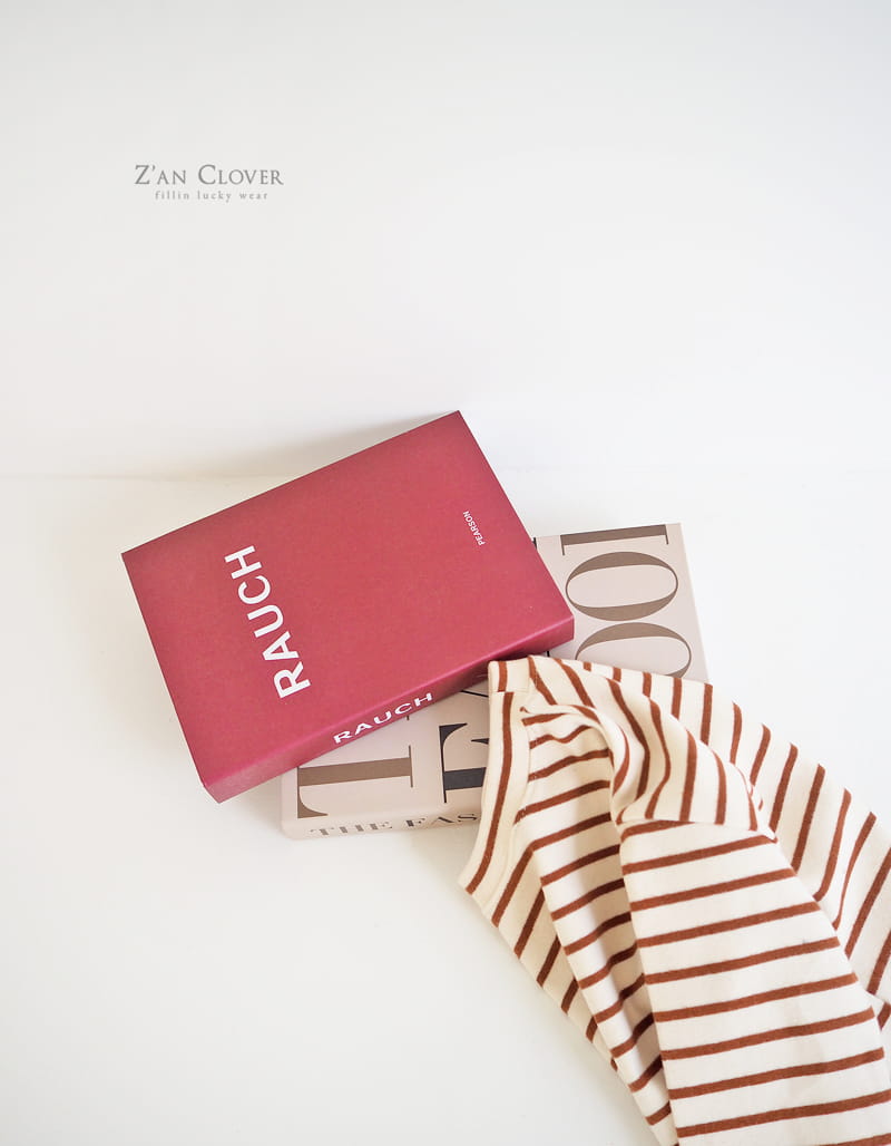 ZAN CLOVER - Korean Children Fashion - #Kfashion4kids - Peach Stripes Tee - 6