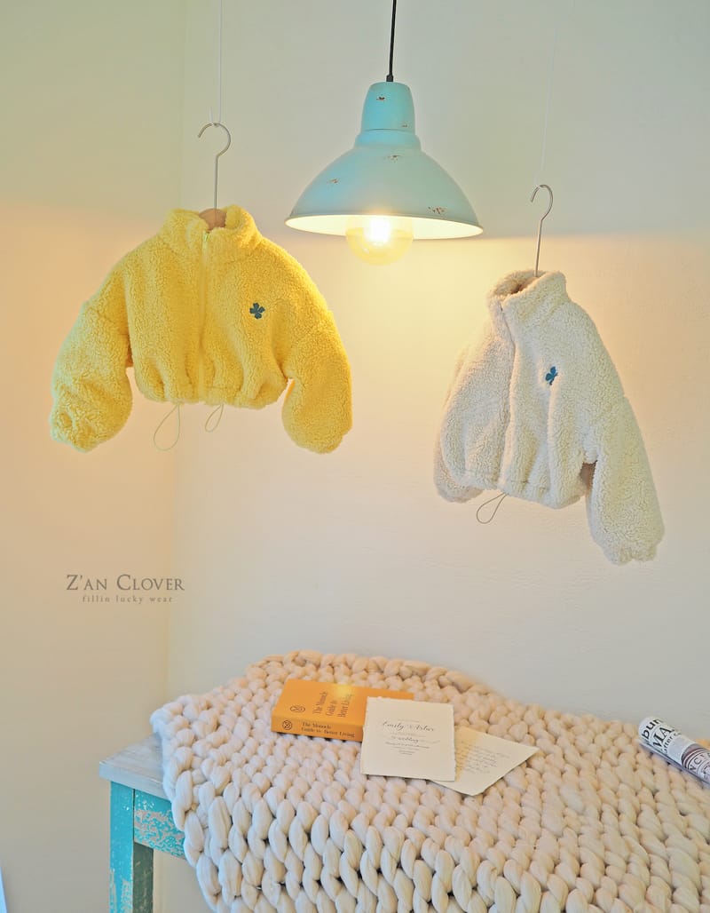 ZAN CLOVER - Korean Children Fashion - #Kfashion4kids - Crop Fleece Jumper