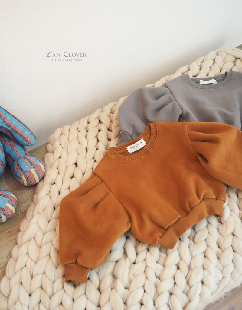 ZAN CLOVER - Korean Children Fashion - #Kfashion4kids - Puff Short Sweatshirt