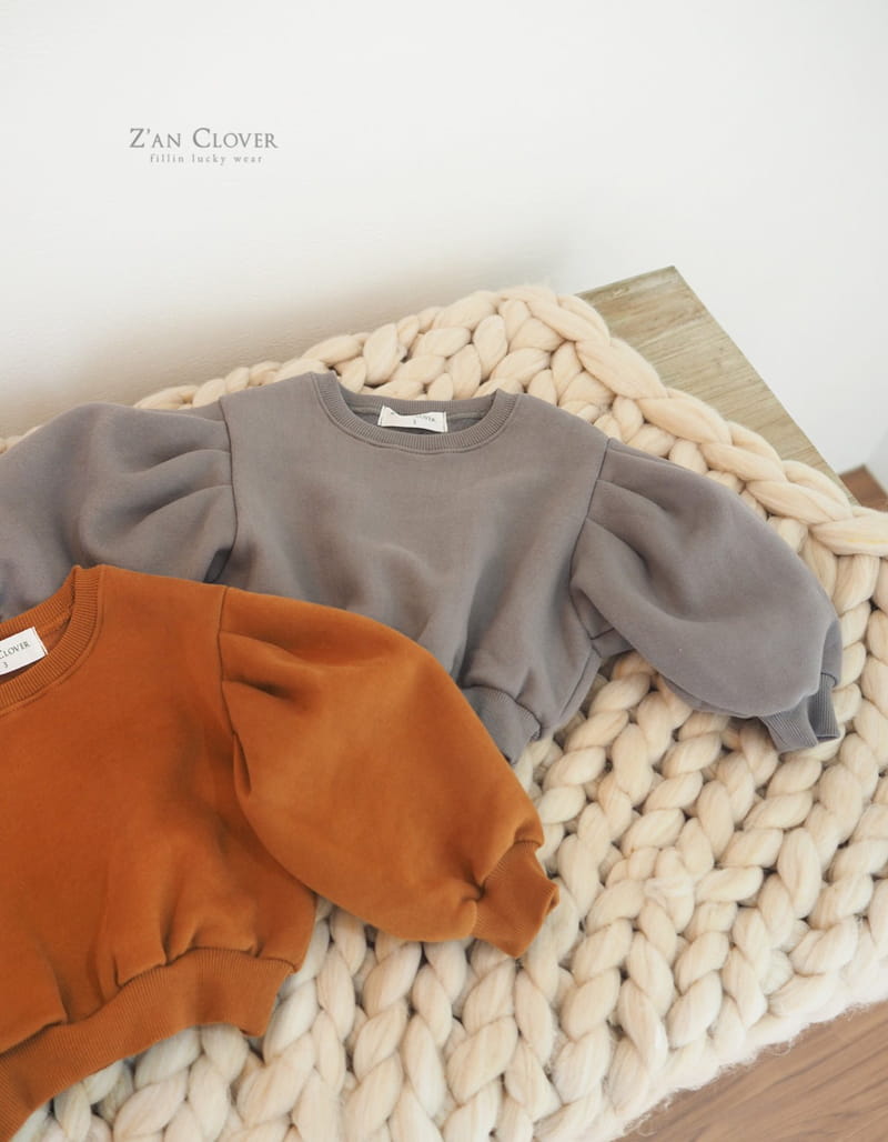 ZAN CLOVER - Korean Children Fashion - #Kfashion4kids - Puff Short Sweatshirt - 2