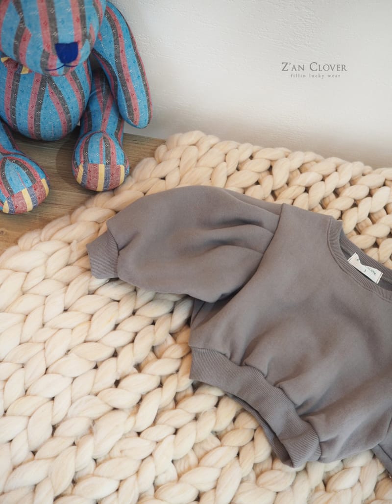 ZAN CLOVER - Korean Children Fashion - #Kfashion4kids - Puff Short Sweatshirt - 4