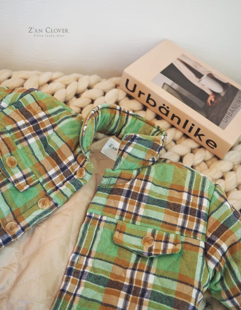 ZAN CLOVER - Korean Children Fashion - #Kfashion4kids - Check Quilting Jacket - 2