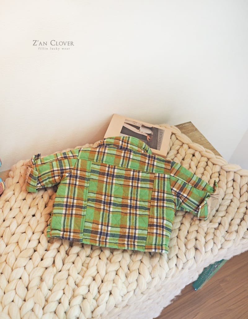 ZAN CLOVER - Korean Children Fashion - #Kfashion4kids - Check Quilting Jacket - 3
