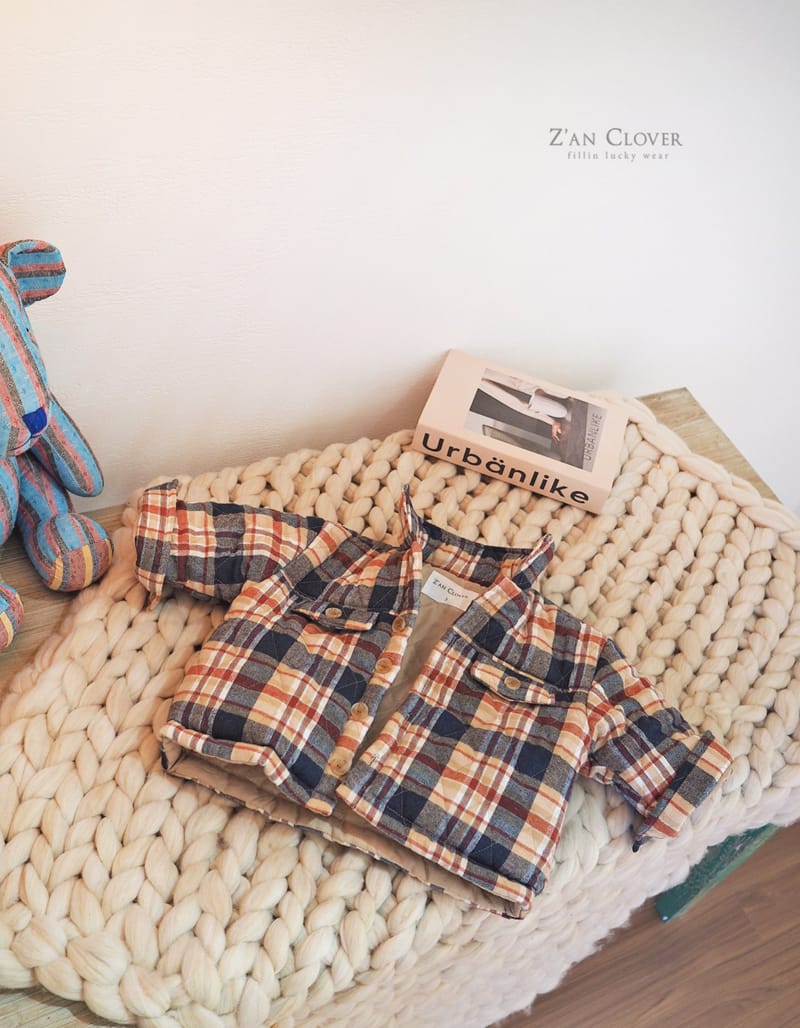 ZAN CLOVER - Korean Children Fashion - #Kfashion4kids - Check Quilting Jacket - 6
