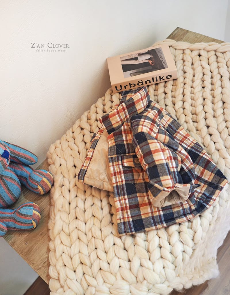 ZAN CLOVER - Korean Children Fashion - #Kfashion4kids - Check Quilting Jacket - 7