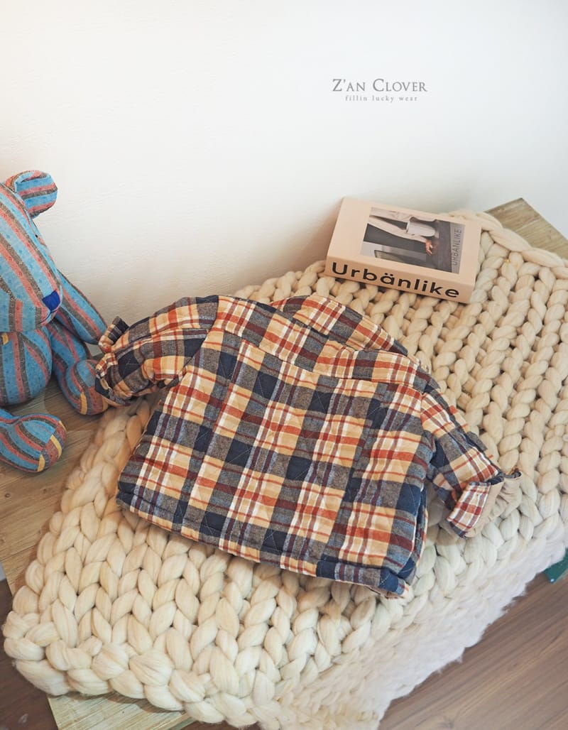 ZAN CLOVER - Korean Children Fashion - #Kfashion4kids - Check Quilting Jacket - 8