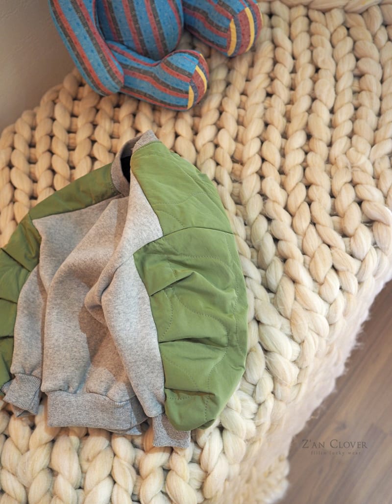 ZAN CLOVER - Korean Children Fashion - #Kfashion4kids - Quilting Volume Sweatshirt Fleece - 5